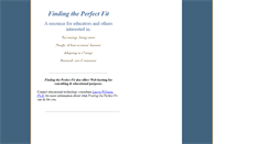 Desktop Screenshot of perfectfit.org
