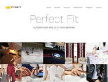 Tablet Screenshot of perfectfit.ie